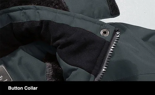 Miniatura 4 de MAGCOMSEN - Chaqueta de invierno para hombre, impermeable, abrigada, con forro polar y múltiples bolsillos