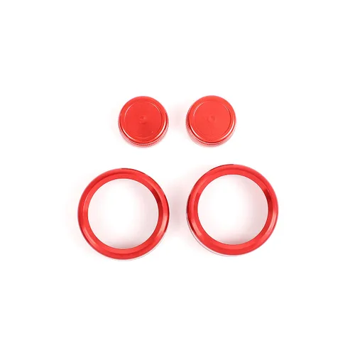 Miniatura 3 de Aleación de aluminio consola central de aire acondicionado Perillas Trim Car Accesorios para BMW Serie 3 E90 2005 2006 (rojo)