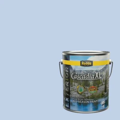 Miniatura 86 de Rodda Paint CASCADIA XL - Pintura e imprimación satinada para exteriores en uno, cuarto de galón, azul Madonna