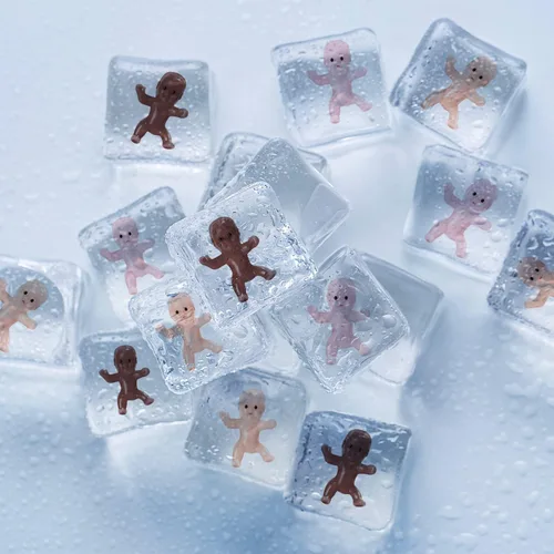 Miniatura 6 de Juego de cubos de hielo para baby shower, 36 piezas, mini plástico para bebé/fiesta King Cake/King Cake Baby/Non-comestible Cake Toppers