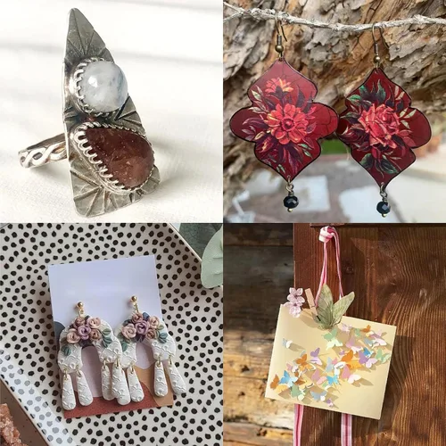 Miniatura 7 de GORGECRAFT 2 estilos de aretes de estrella, plantillas de forma de joyería de fase lunar, plantillas de diamante, plantillas de corte acrílico