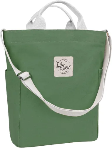 Miniatura 7 de Lily queen Women Canvas Tote Handbags Casual Shoulder Work Bag Crossbody