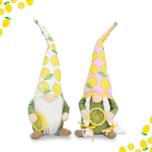 Miniatura 12 de 2 piezas de decoración de gnomos de primavera y verano, exquisito tamaño más pequeño de 7.5 pulgadas, decoración de gnomo de primavera y verano