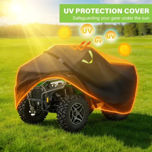 Miniatura 3 de Funda para ATV, Impermeable para Exteriores de Servicio Pesado Cubiertas para Vehículos de 4 Ruedas, Poliéster 420D Antidesgarro Anti-UV, Cubierta