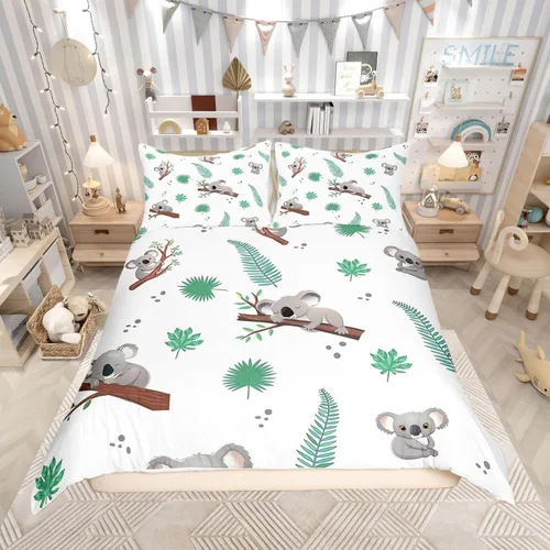 Miniatura 35 de Funda de edredón con estampado de extraterrestre, juego de ropa de cama de nave espacial para niños y niñas, decoración de habitación