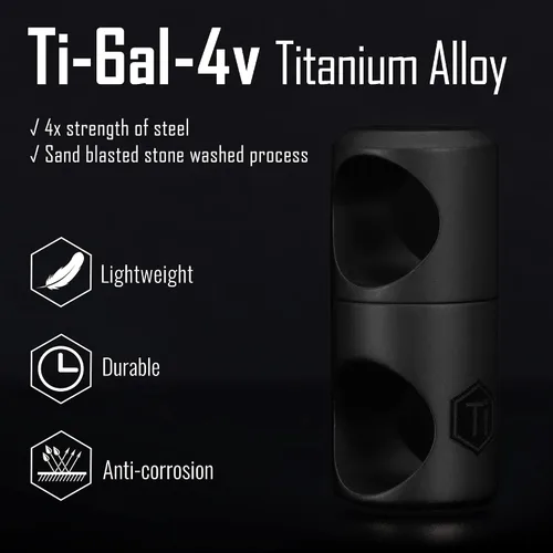 Miniatura 5 de KeyUnity Titanium Swivel Key Ring Keychain Connector