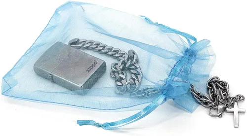 Miniatura 3 de ADVcer 100 bolsas de organza transparente, bolsas de regalo con cordón de 4.8 x 6.7 pulgadas, juego de sacos de joyería de primera calidad a granel