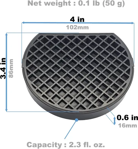 Miniatura 6 de Recolector de goteo de café de 4 pulgadas, bandeja de goteo pequeña para dispensador de bebidas, máquina de café expreso, jarra, estación de té