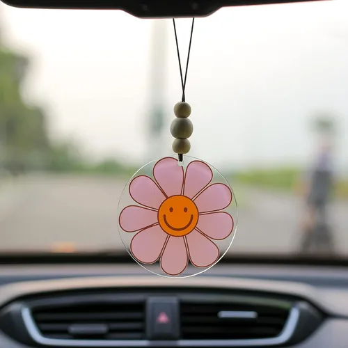 Miniatura 41 de Talataca Adorno plano 2D cristiano para automóvil y cuentas de madera, citas inspiradoras con cuentas, accesorios para espejo retrovisor, colgante 37