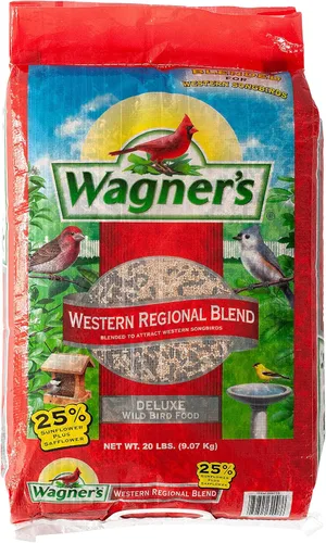 Miniatura 2 de Wagner's 62008 Western Regional Blend - Alimento para pájaros silvestres, bolsa de 20 libras y 62004 Eastern Regional Alimento para aves silvestres