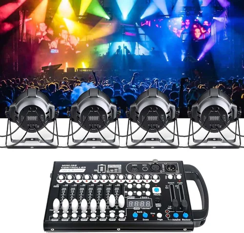 Miniatura 3 de Controlador Dmx de batería con Midi, controlador Dmx portátil para luces de cabeza móvil, consola de iluminación controlador Dmx 192, controlador