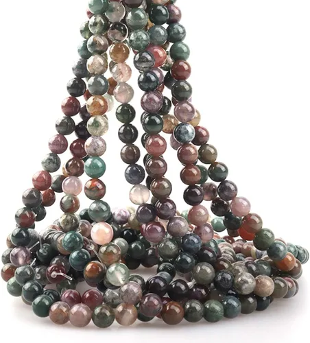 Miniatura 25 de Cuentas sueltas redondas de piedra natural de amatista de 8mm, cuentas para hacer joyas y manualidades DIY, 1 cordón de 15 pulgadas, aproximadamente