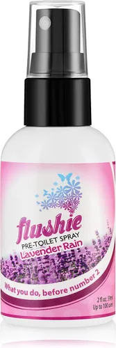 Miniatura 25 de Flushie - Aerosol preinodoro para desodorante de olores de inodoro... (lavanda, paquete de 2)