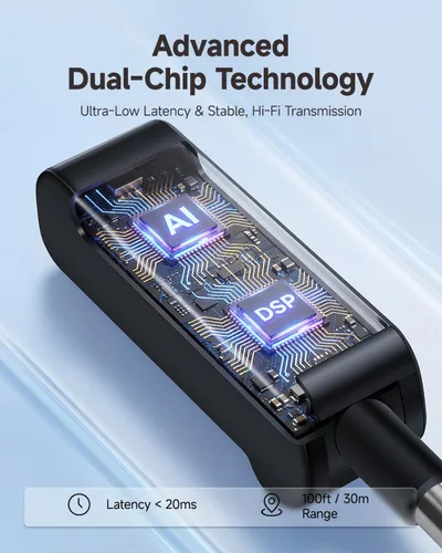 Miniatura 3 de Ikarao Micrófono inalámbrico con receptor de doble canal y estuche de almacenamiento autolimpiante UV, 2 micrófonos dinámicos de mano, batería de 20