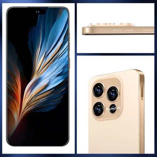 Miniatura 5 de OEJBK 16PM Smartphone Nueva actualización 16GB+512GB/6.99 pulgadas Pantalla 68+108MP Zoom Cámara, acabado de vidrio templado, 7000mAh Android 14