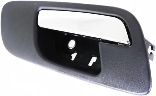 Miniatura 7 de Para Chevy Tahoe Manija de puerta interior delantera lado del conductor bisel negro con palanca cromada 2007-2014 Trim: todos los submodelos
