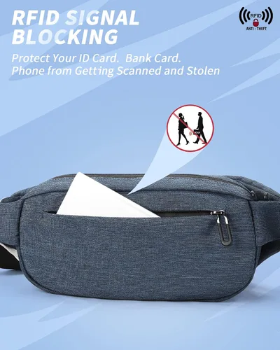 Miniatura 4 de Riñoneras para hombres, bolsos cruzados para mujeres, riñonera de moda, mochila de cintura para entrenamiento al aire libre, viajes, uso casual