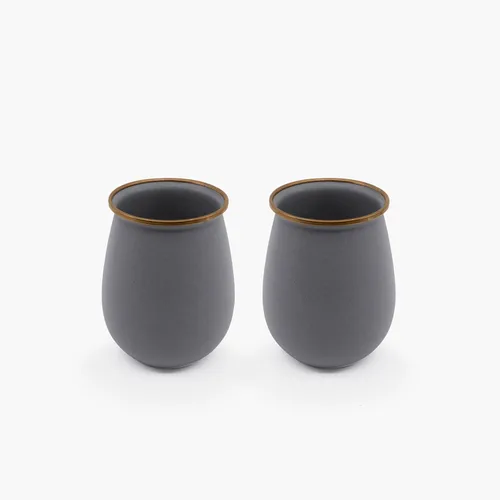 Miniatura 23 de Barebones Juego de 2 tazas de café esmaltadas de 16 onzas, taza de campamento con borde de acero inoxidable