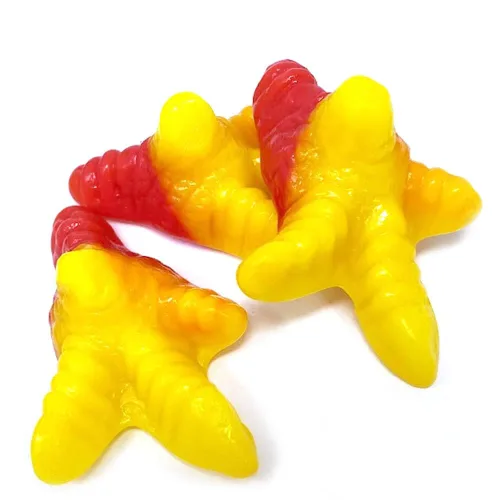 Miniatura 3 de Fruidles Chicken Gummi Feet Candy, deliciosas gomitas de sabor a fruta de melocotón (1 libra)