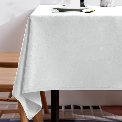 Miniatura 29 de BALCONY & FALCON Mantel Rectangular Estilo Jacquard Resistente al Agua Cubierta de Mesa para Comedor Cocina Café Fiestas y Uso al Aire Libre