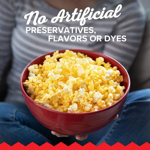 Miniatura 5 de Orville Redenbacher's Palomitas de maíz para microondas, sabor a mantequilla de cine, 0.11 onzas de fibra por porción, suministros nocturnos