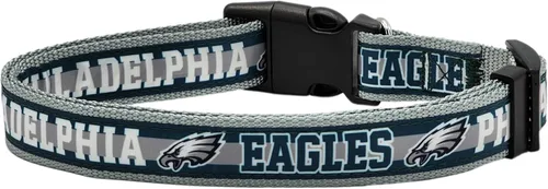 Miniatura 19 de Collar NFL PET Philadelphia Eagles para Perros, Collar de Equipo de Fútbol de Tamaño Extra Grande para Perros y Gatos. Un Collar para Gatos y Perros