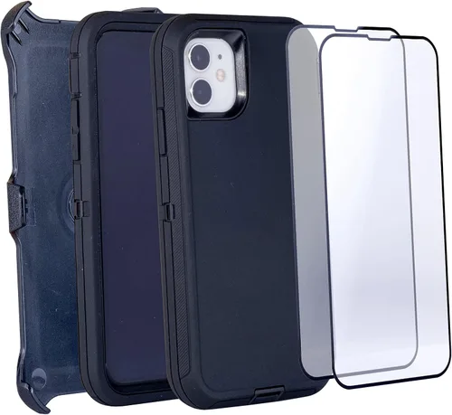 Miniatura 5 de Funda para iPhone 11 (6.1 pulgadas) con 2 protectores de pantalla Resistente cuerpo completo de grado militar protección contra caídas Funda