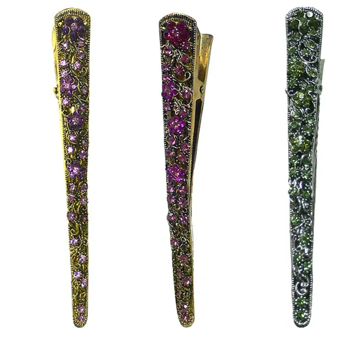 Miniatura 26 de NM110-2-6d1 - Juego de 6 pinzas de metal resistentes para el cabello para mujeres y niñas
