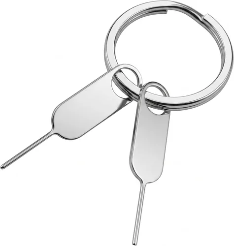 Paquete de 2 herramientas de extracción de tarjeta SIM, pin eyector SIM para iPhone, Samsung, Google Pixel, herramienta de expulsión de bandeja SIM