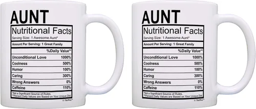 Miniatura 14 de ThisWear Nuevo tío regalo para tío etiqueta de datos nutricionales 11oz taza de café de cerámica con mango 11oz - Tío