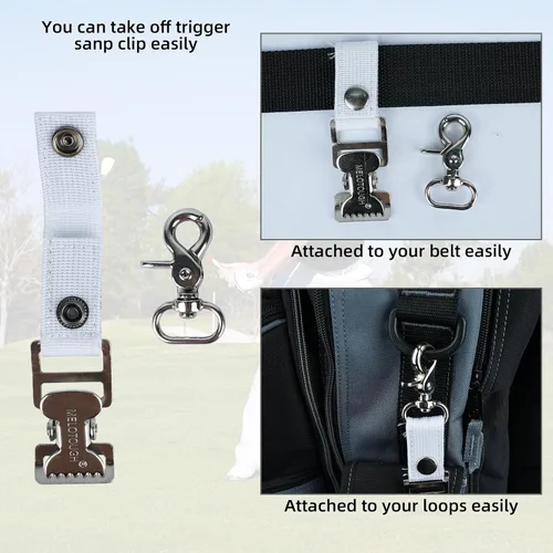 Miniatura 6 de MELOTOUGH Clip para guantes de golf, clips para cinturón con pinzas de cocodrilo para guantes de trabajo, guantes de construcción, accesorios