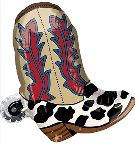 Miniatura 4 de Botas de vaquero Howdy feliz cumpleaños fiesta globos decoración suministros rodeo occidental