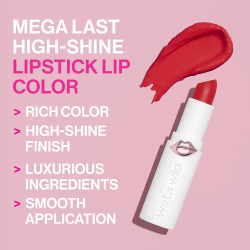 Miniatura 3 de wet n wild labial de color con alto brillo y mega duración Ropa fuera