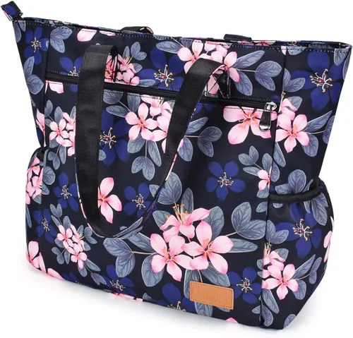 Miniatura 63 de CLOUDMUSIC Bolsa de hombro para enfermeras, profesores, trabajo, gimnasio, viajes, playa, mujeres, con gran capacidad, impermeable