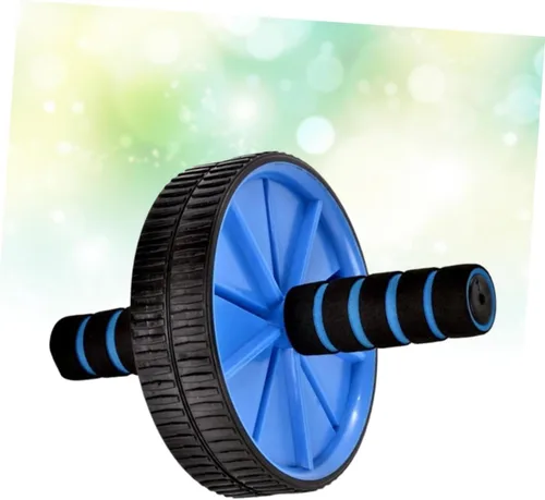 Miniatura 3 de Rueda de rodillo abdominal para ejercicio abdominal, para entrenamiento de núcleo, rebote automático, rueda abdominal, silencio abdominal