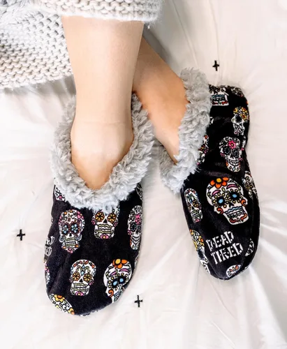 Miniatura 5 de Lazy One Pantuflas peludas para mujer, bonitas pantuflas de casa con forro polar, bonitos calcetines