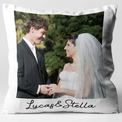 Miniatura 8 de Almohada personalizada con foto y texto - Regalo conmemorativo personalizado para la familia, aniversario, boda, almohada decorativa de 16 x 16