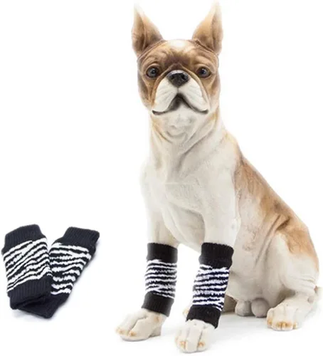 Miniatura 10 de ROZKITCH Manga de compresión para perro, 2 piezas de pierna delantera y 2 rodillas de pierna trasera, envoltura para codo de perro, protector