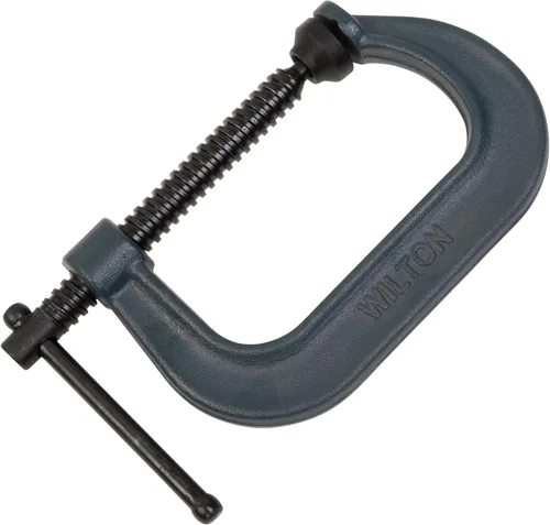 Wilton C-Clamp, apertura de 4-1/4", garganta de 3-1/4", fuerza de sujeción de 6200 libras (Modelo 404)