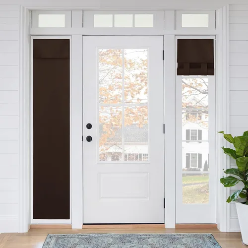 Miniatura 100 de RYB HOME 2 Paneles Cubierta de Ventana de Puerta de Aula, Persianas Opacas para Ventanas y Puertas de Aula Cubierta Persianas de Confinamiento