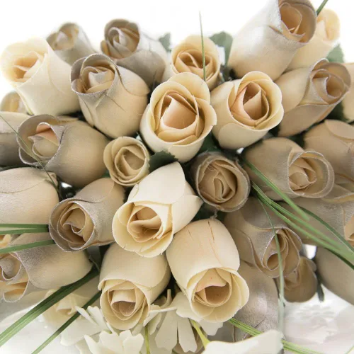Miniatura 21 de Ramos originales de rosas de madera en 1, 2, o 3 docenas, Madera de abedul, 1 Docena