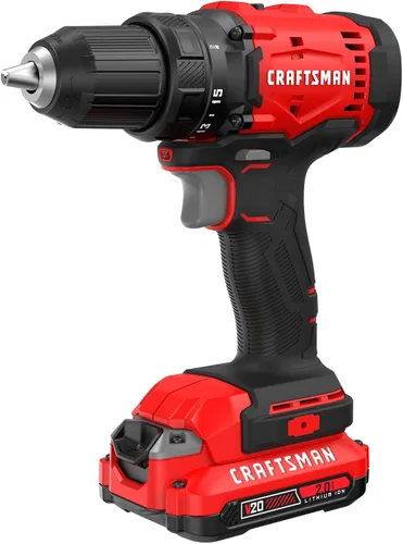 Miniatura 8 de CRAFTSMAN V20 - Juego de taladro/destornillador inalámbrico (CMCD700C1)