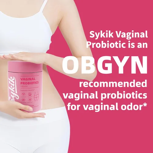 Miniatura 7 de Sykik Probióticos vaginales para mujer con prebióticos y mezcla de lactobacillus, equilibrio de pH, 60
