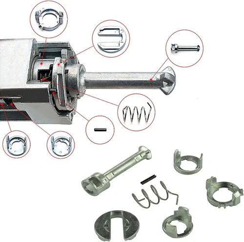Miniatura 4 de Kits de reparación de cilindros para cerradura de puerta de automóvil delantera izquierda derecha, adecuado para BMW X3 E83 2003-2010, X5 E53