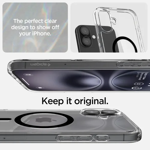Miniatura 215 de Spigen Funda para iPhone 13 Mini, ultra híbrida MagFit [antiamarilleo] [compatible con Magsafe] - Transparente