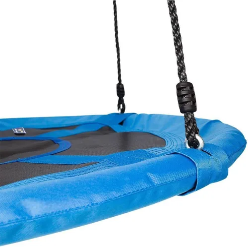 Miniatura 4 de Juego de asiento de columpio de árbol colgante de cuerda gigante con diseño de nido de disco, resistente, fácil de instalar, para niños y adultos