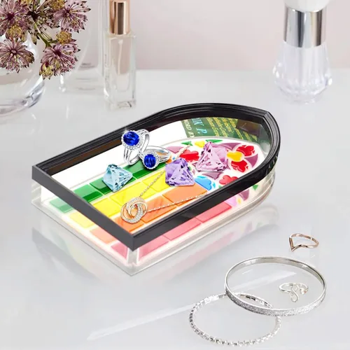 Miniatura 2 de Caja de almacenamiento, molde de resina de silicona, moldes de placa para resina epoxi, forma de ventana, contenedor de joyería, caja de fundición