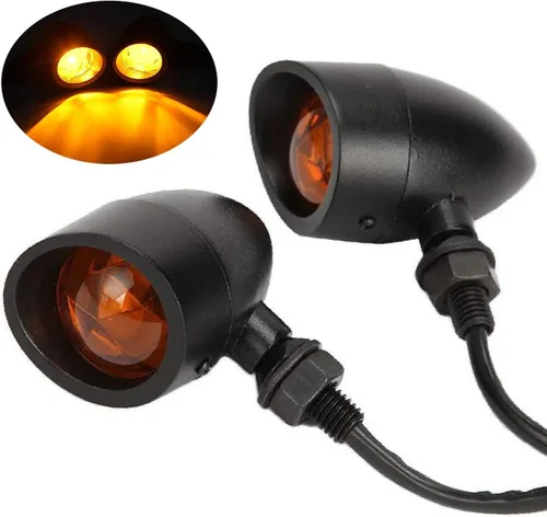 Miniatura 8 de INNOGLOW foco de luz de giro para motocicleta, lente ámbar universal, luces indicadoras intermitentes para motocicletas personalizadas Suzuki Style-1