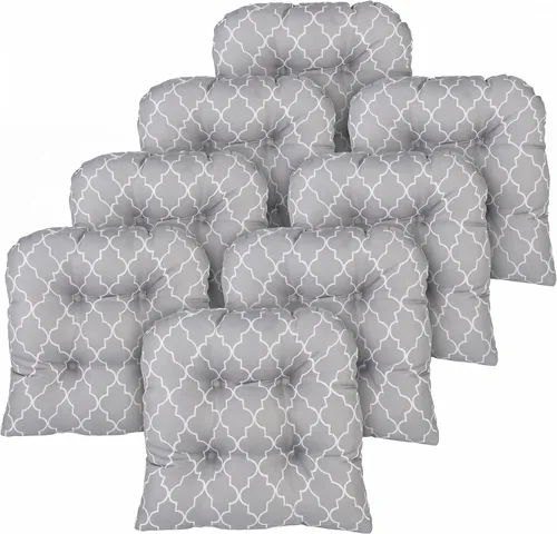 Miniatura 40 de Klear Vu Gripper Overstuffed - Cojines universales antideslizantes para silla de comedor para decoración de cocina o uso de oficina, almohadilla