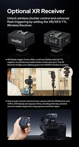 Miniatura 9 de Godox X3 Pro C X3PRO C TTL Disparador de flash inalámbrico para Canon (actualización X3-C), transmisor de pantalla táctil inalámbrico de 2.4G